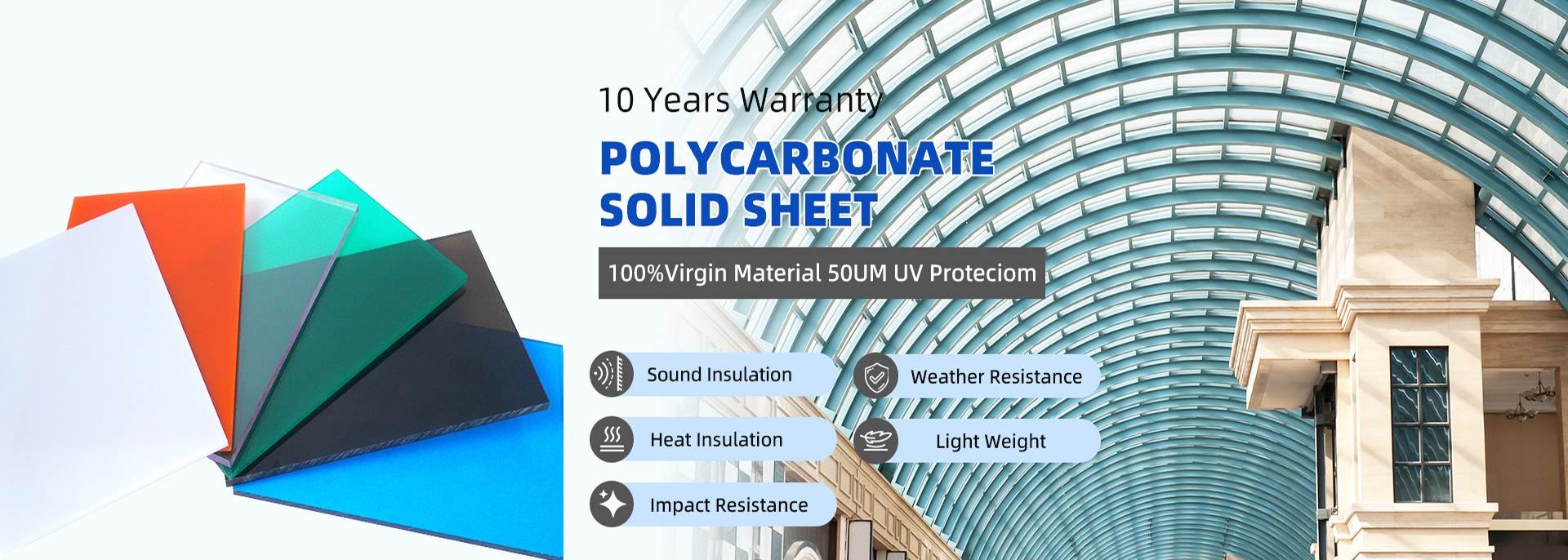 Qualität festes Blatt des Polycarbonats usine