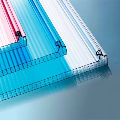 Composite Co Extrusion U-locking Polycarbonate Facade U Shaped Panel Curtain Wall Splicing Sunlight Panel Customized
