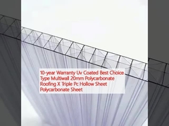 Eco Friendly X Structure Polycarbonate Sheet Multiwall 32mm UV Protection