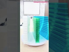 Multi Wall Polycarbonate Roofing Sheet Five Wall X Structure Polycarbonate Hollow Sheet