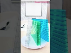 Clear Outdoor Hard UV Coating Multiwall Polycarbonate Panel Roof Sheets Color