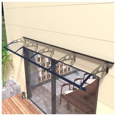 Anti UV Polycarbonate Outdoor Awning Canopy Lightweight Poly Carbonate Awning