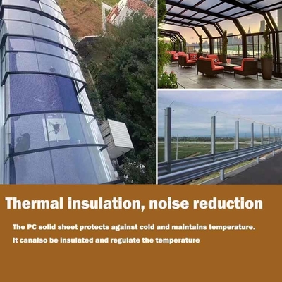 Makralon Solid Polycarbonate Sheet Plastic Roofing clear  PC Sun Sheet  Polycarbonate Sheets Green House Roofing