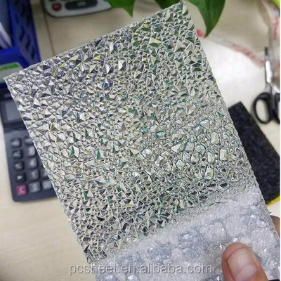 Custom Polycarbonate Diamond Sheet , Decorative Polycarbonate Sheet 2mm-18mm