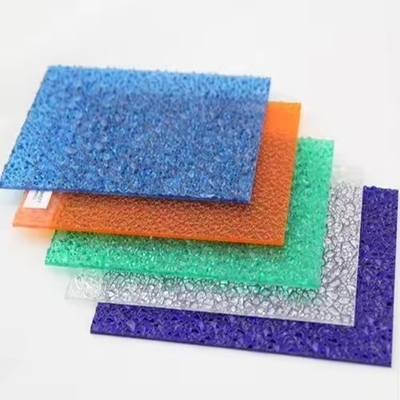 100% Bayer UV Embossed Solid Polycarbonate Sheet Outdoor Crystal Polycarbonate Sheet