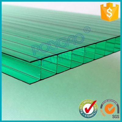 Transparent Multilayer Polycarbonate Uv Protected PolyCarbonate Greenhouses Multiwall Makralon Pc Hollow Sheet