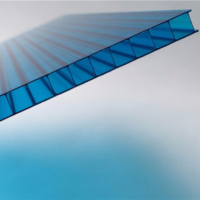 High Strength Polycarbonate Hollow Sheet 10mm Clear Plastic Roof Panels For Greenhouse