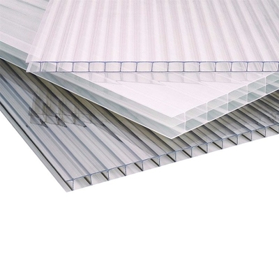 8mm Twin Wall Polycarbonate Sheet 4 X 8 , Greenhouse UV Resistant Polycarbonate Sheets