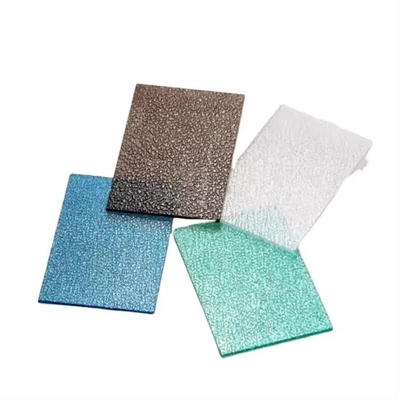 Diamond Polycarbonate Sheet 3mm  Embossed Polycarbonate Sheet UV Protection