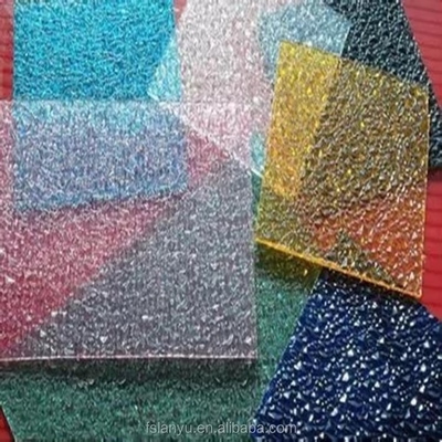 Diamond Polycarbonate Sheet 3mm  Embossed Polycarbonate Sheet UV Protection