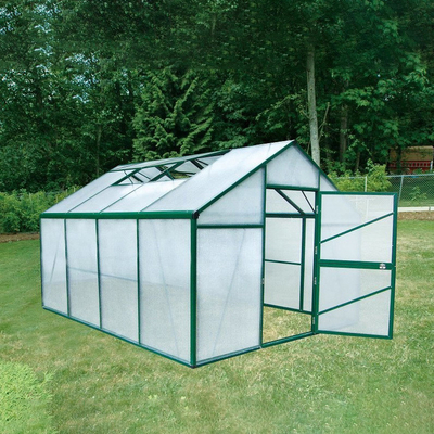 Brown 10mm Twin Wall Polycarbonate Panels Length 5800mm 11800mm For Greenhouse Roofing