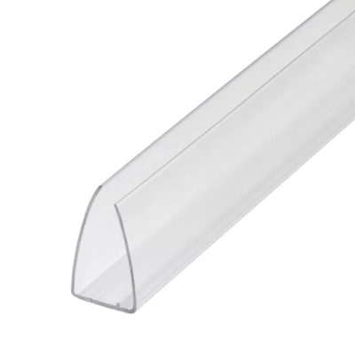 Customized Polycarbonate Sheet Accessories Extruded Type Polycarbonate Panel Connectors
