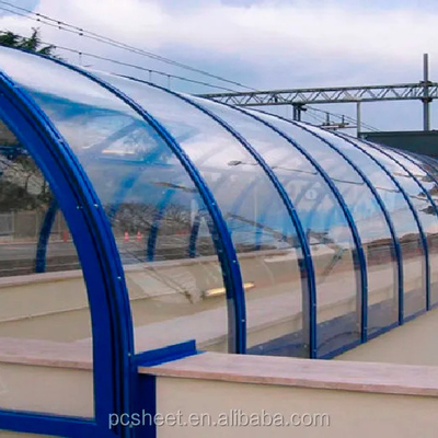 Commercial Roof Foldable clear Polycarbonate for Greenhouse 4 Walls 20mm Hollow Polycarbonate Sheets