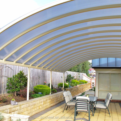 Custom Clear Polycarbonate Sheet Awning Canopy for Sunshade and Pavilion Roof Certificate Foshan of Guangdong