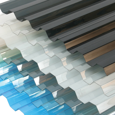 Transparent Polycarbonate Corrugated Sheet UV Resistant PC Roof Sheet