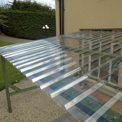 Transparent Polycarbonate Corrugated Sheet UV Resistant PC Roof Sheet