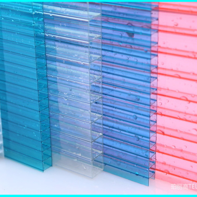 Fire Retardant 10mm Polycarbonate Vegetable Greenhouse Roofing Hollow Sheet