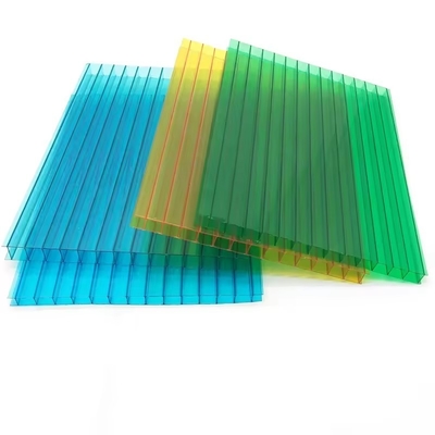 4mm 6mm 8mm Thick Twin Wall PC Hollow Sheet Polycarbonate Sheet for Roofing/Greenhouse Modern Design OEM/ODM