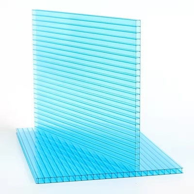 4mm 6mm 8mm Thick Twin Wall PC Hollow Sheet Polycarbonate Sheet for Roofing/Greenhouse Modern Design OEM/ODM