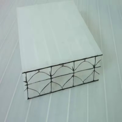 Transparent 8mm Hollow Twin Wall Polycarbonate Sheet / PC Hollow Sheet / Polycarbonate Hollow Sheet