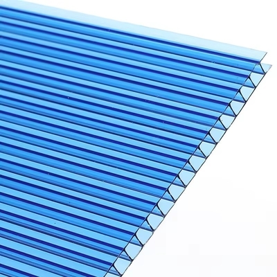 Poly Carbonate Roof Frosted Crystal Polycarbonate Sheet Twin Wall Polycarbonate Hollow PC Sun Sheet