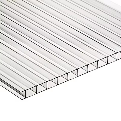 Poly Carbonate Roof Frosted Crystal Polycarbonate Sheet Twin Wall Polycarbonate Hollow PC Sun Sheet