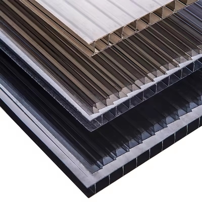 8mm Polycarbonate Greenhouse Sheet Foldable Covering Multi Span 15x30 With Hydroponic System