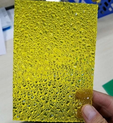Office Building Embossed Polycarbonate Sheet Panels UV Extendable Solid PC Sheet