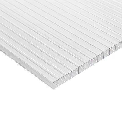 Hollow Plastic Transparent Double Wall PC Polycarbonate Sheet for Pool Roof Partition Wall Polycarbonate Sheet
