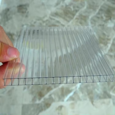 Colored Clear Double Wall Polycarbonate Sheet 10mm PC Hollow Board