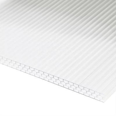 10-year Warranty Uv Coated Best Choice Type Multiwall 20mm Polycarbonate Roofing X Triple Pc Hollow Sheet Triple Wall Polycarbon