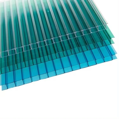 Polycarbonate 1-8 Layer Diamond Multiwall Structure Sandwich Roof Hollow Pc Sheet Polycarbonate Double Wall Panels Roofing Sheet