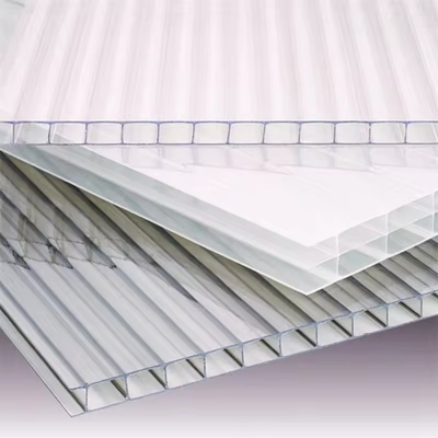 Polycarbonate 1-8 Layer Diamond Multiwall Structure Sandwich Roof Hollow Pc Sheet Polycarbonate Double Wall Panels Roofing Sheet
