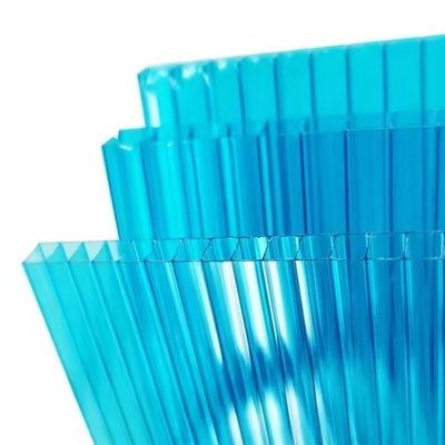 Polycarbonate 1-8 Layer Diamond Multiwall Structure Sandwich Roof Hollow Pc Sheet Polycarbonate Double Wall Panels Roofing Sheet