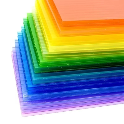 Building Material Double UV Coating PC hollow  Polycarbonate Sheet Crystal clear Uv Proof Polycarbonate Hollow Sheets