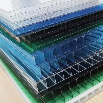 Greenhouse Polycarbonate Roofing Sheet PC Embossed Sheets Polycarbonate Hollow Plastic Roofing Transparent Panels