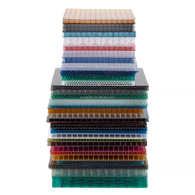 Room Partition Polycarbonate Pc Material Clear 4 Wall Hollow Polycarbonate Sheets Hollow and Embossed Polycarbonate Sheets