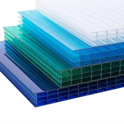 Room Partition Polycarbonate Pc Material Clear 4 Wall Hollow Polycarbonate Sheets Hollow and Embossed Polycarbonate Sheets