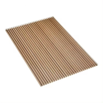 Awning Material UV Four Layers Pc Hollow 7mm Polycarbonate Sheet Polycarbonate Four Wall Hollow Sheet