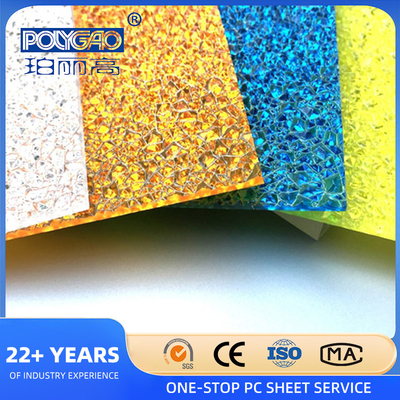 Custom Polycarbonate Diamond Sheet , Decorative Polycarbonate Sheet 2mm-18mm
