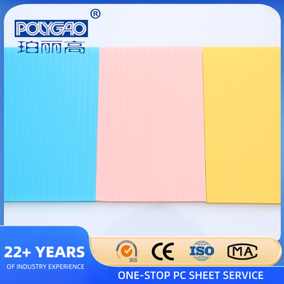 Transparent 8mm Hollow Twin Wall Polycarbonate Sheet / PC Hollow Sheet / Polycarbonate Hollow Sheet Polycarbonate Hollow Chamber