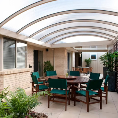 Commercial Roof Foldable clear Polycarbonate for Greenhouse 4 Walls 20mm Hollow Polycarbonate Sheets