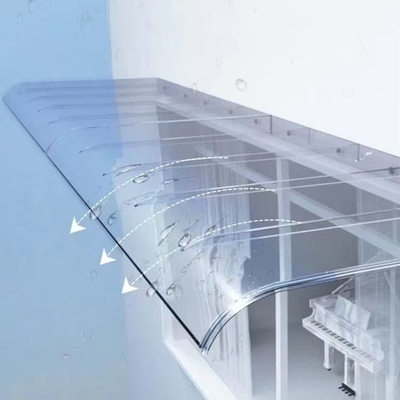 Clear Solid Polycarbonate Canopy Sheet Polycarbonate Roof Awning