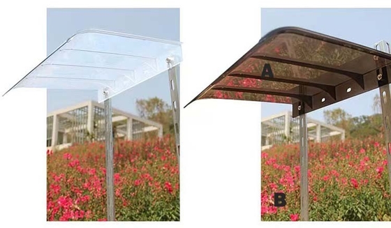Clear Solid Polycarbonate Canopy Sheet Polycarbonate Roof Awning