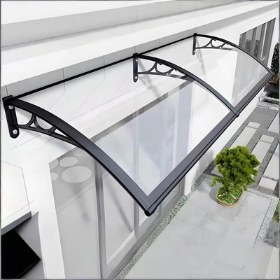 Insulated Transparent PC Canopy Solid Polycarbonate Awning 10mm- 600mm Size