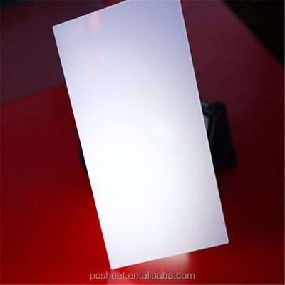 Wear Resistant PC Diffuser Sheet Customized LED Frosted Light Diffuser Sheet