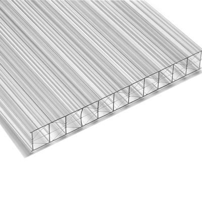 Flame Retardant Polycarbonate Sheet Multiwall 30mm X Structure For Wall Panel