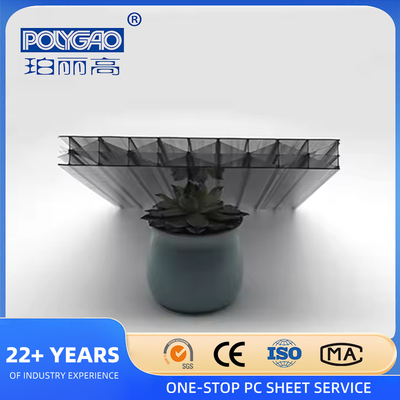 Four Wall Polycarbonate Sheet 16mm-32mm PC Hollow Sheet For Partition Board
