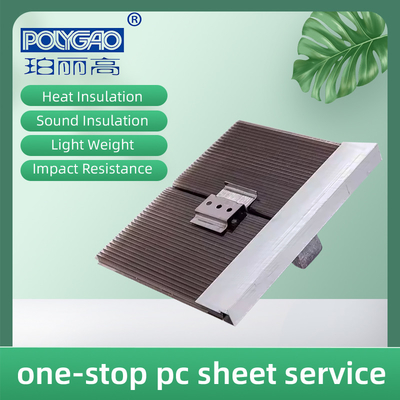 Customized Length Danpalon U-lock Polycarbonate Sheet For Roofing PC Sunshine Board In Traditional Design Style