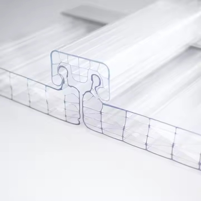 100% Virgin Material Danpalon Polycarbonate Multiwall U Locked Panel Hollow Sheet OEM / ODM